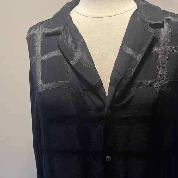 Asos medium oversized black blouse - Picture 2 of 5